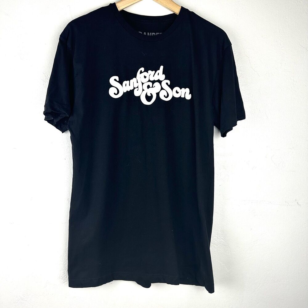 Branded‎ Sanford & Son Black Short Sleeve Tee Shirt Size Large Unisex